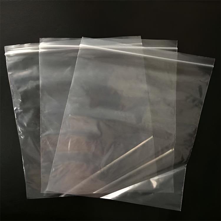 透明新料pe封口袋 骨袋印刷单面黑色密封袋 自封口包装袋