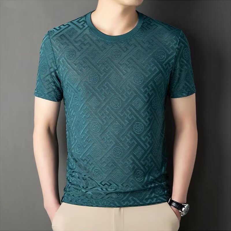 Summer thin elite breathable casual fashionable T-shirt with a round…