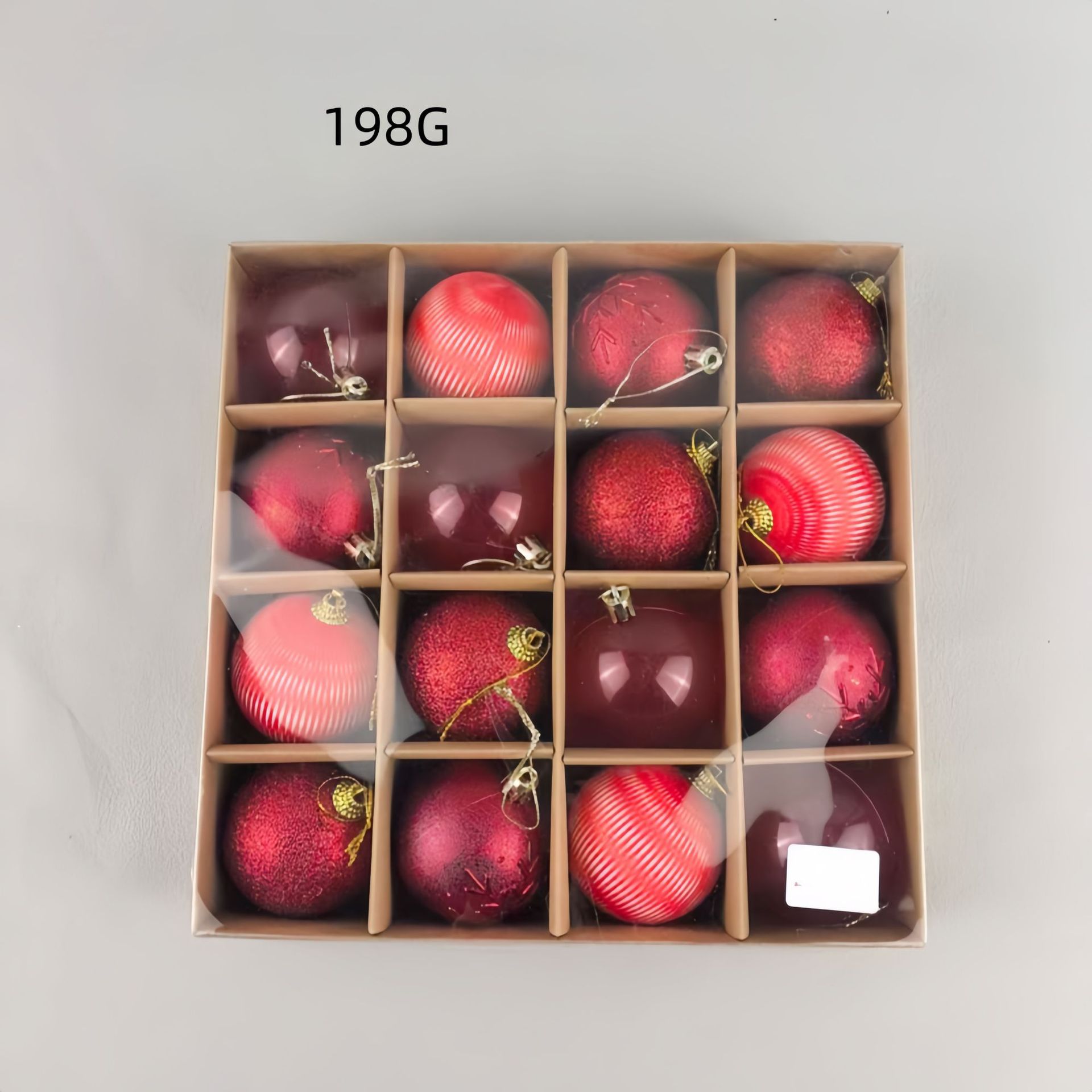 Nuevos adornos de Navidad transfronterizos colgantes bolas de Navidad set bolas de Navidad colgantes de árbol de Navidad caja de regalo bolas de Navidad P