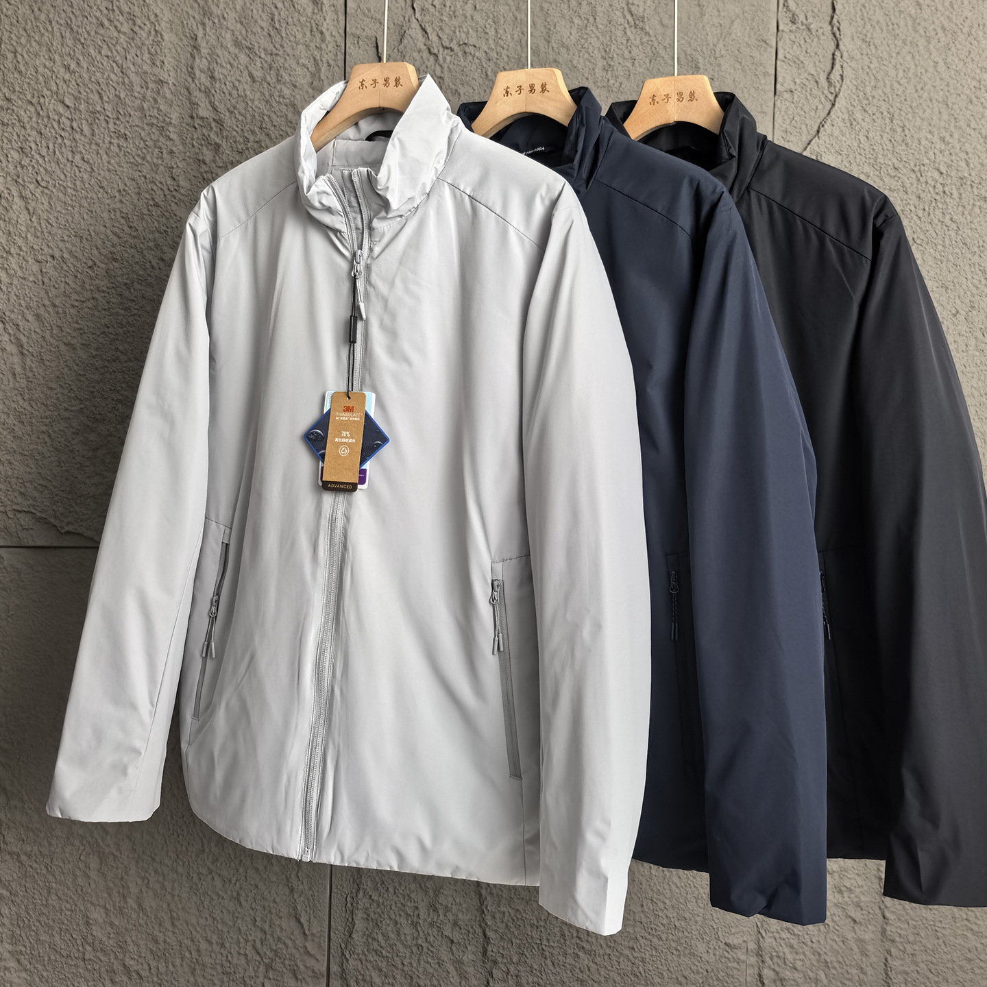 3m Thinsulate Cotton Jacket for Men, Same Style as Dijia, Stand-Up Collar, Windproof and Warm, Men's Cotton Coat, Casual down Cotton Jacket, Men's Outerwear