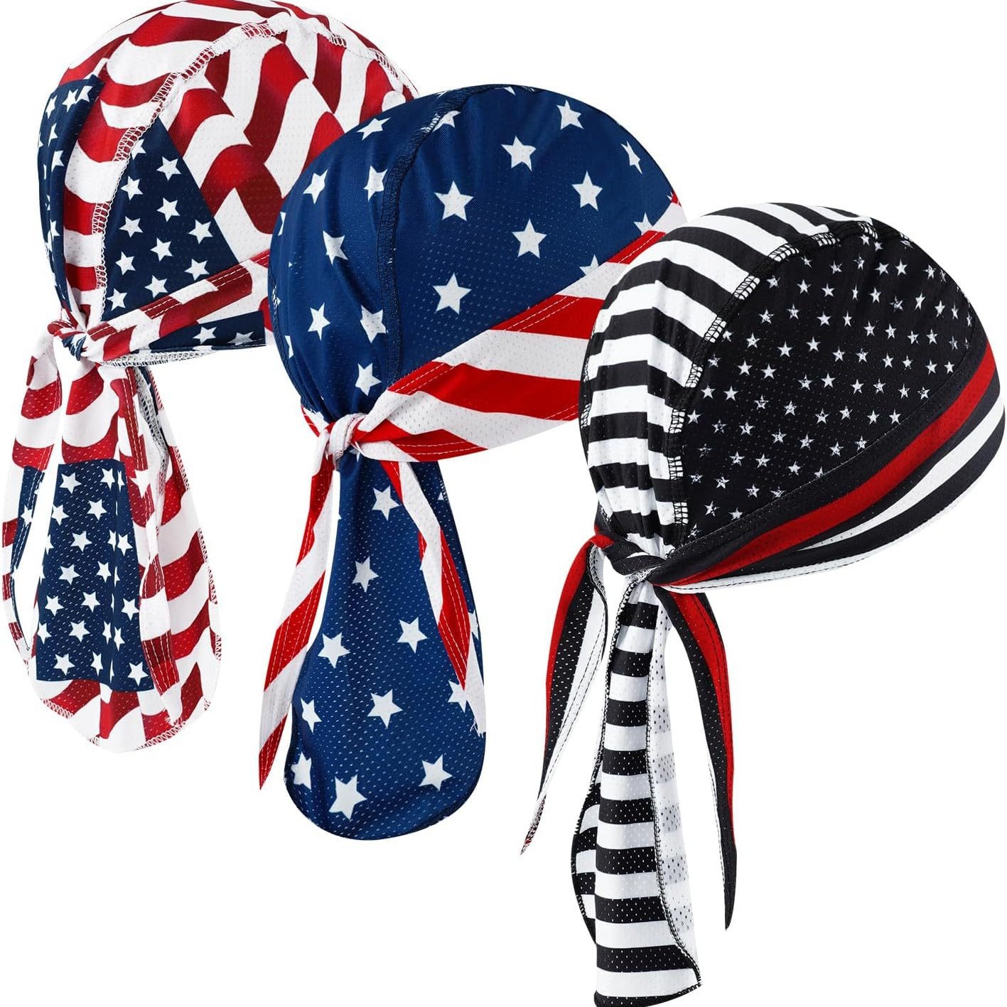 Casual Pirate Cap Baotou Cap National Flag Men's and Women's Sports Breathable Pullover Cap Lined Outdoor Cycling Running Hat