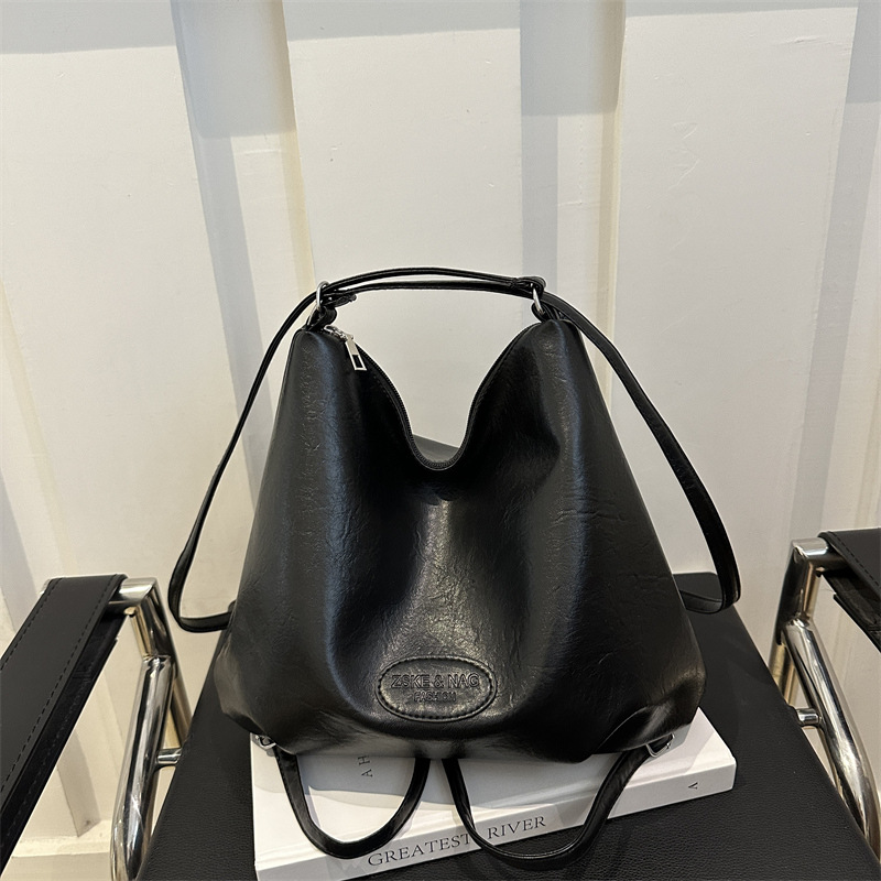 Gran capacidad de transporte popular ocio 2024 retro nuevo estilo de tendencia de color sólido multifuncional bolso de hombro para mujer