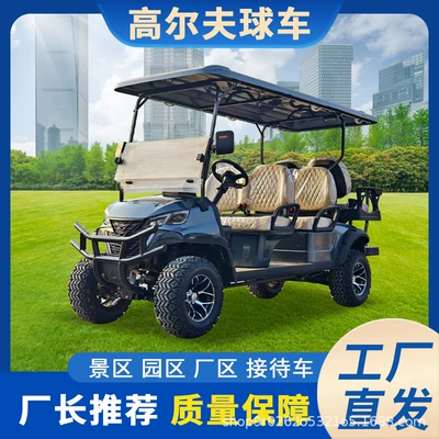 2-4-6-8 Seat Golf Cart Electric Sightseeing Car Four-Wheel Export Export Scenic Spot Factory Reception Patrol Car