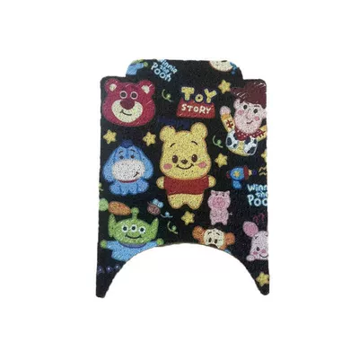 No. 9 N85C Foot Pads N70C/N80C/N90C Electric Vehicle Foot Pads No. 9 N Series Battery Vehicle Wire Ring Foot Pads (Electric vehicle foot mat) - black-cartoon-bear-free-velcro