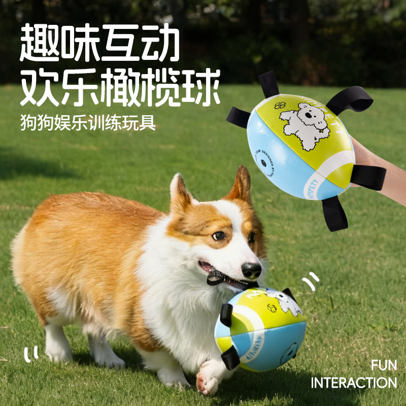 Outdoor Dog Toy Rugby Border Collie Self-Pleasure Outdoor Toy Training Special Dog Football Cross-Border Wholesale Spot
