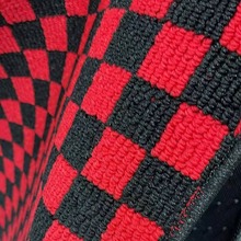 厂家现货供应双色格子丙纶提花毯PVC防滑钉底卷材颜色多