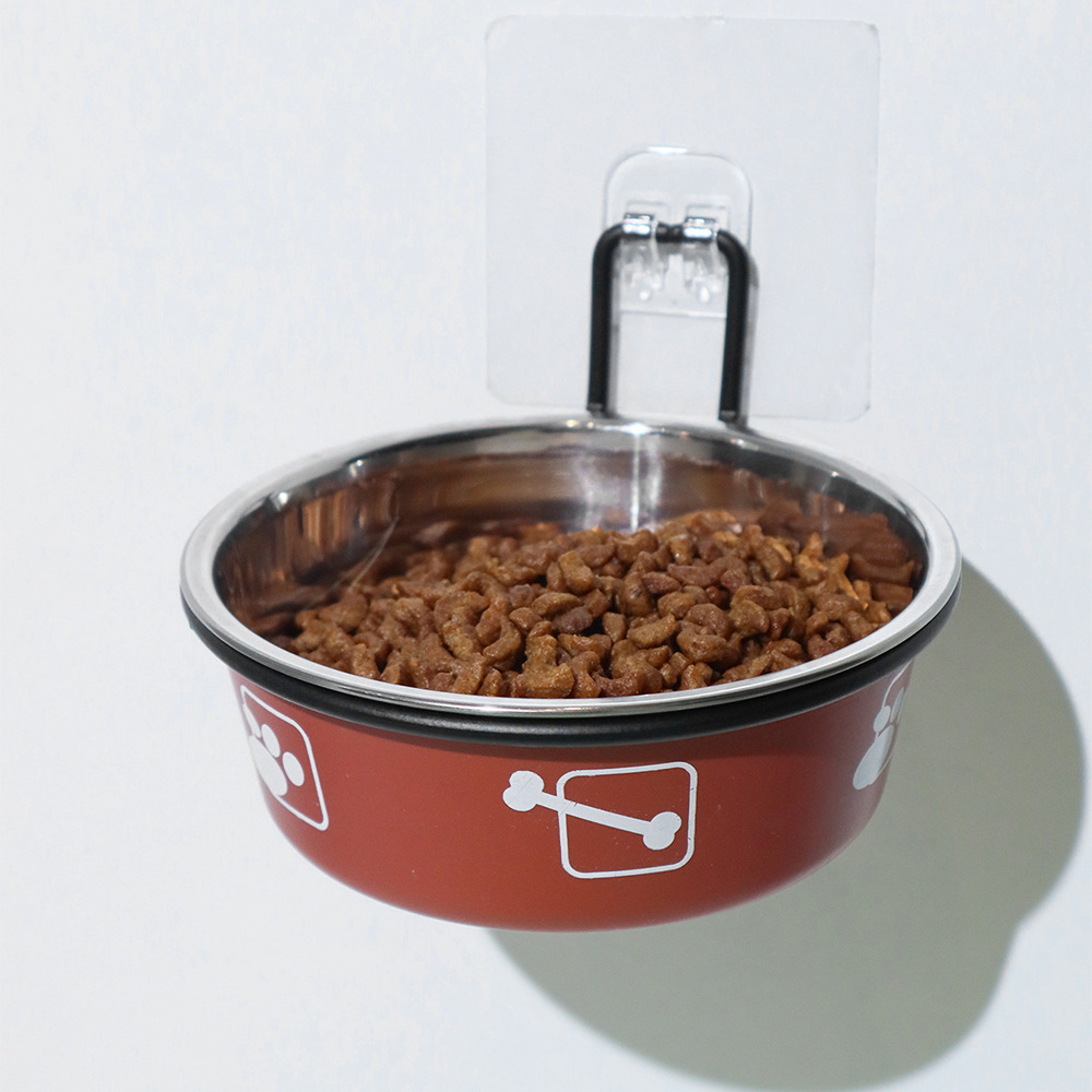 프린트 레드 선반 그릇