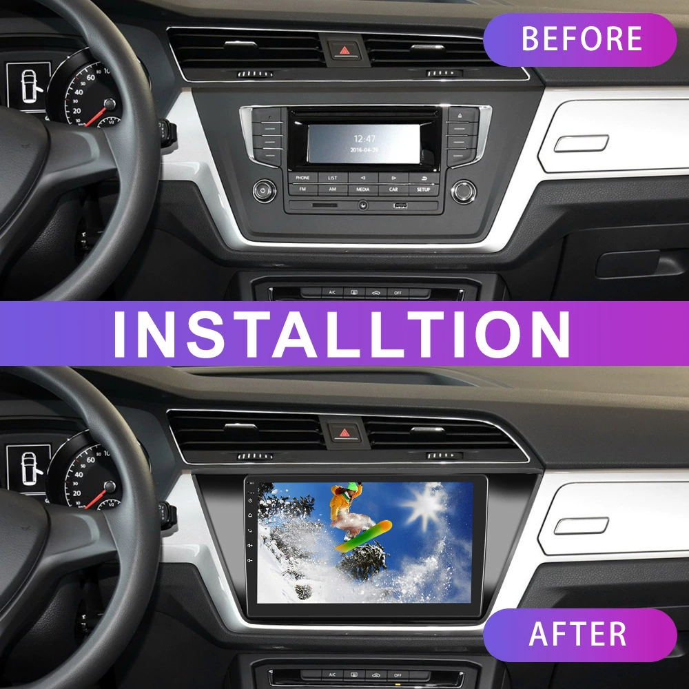 Совместимо с Volkswagen L 16 большим экраном: CarPlay Android навигация в авто, центральное управление, все в одном устройстве