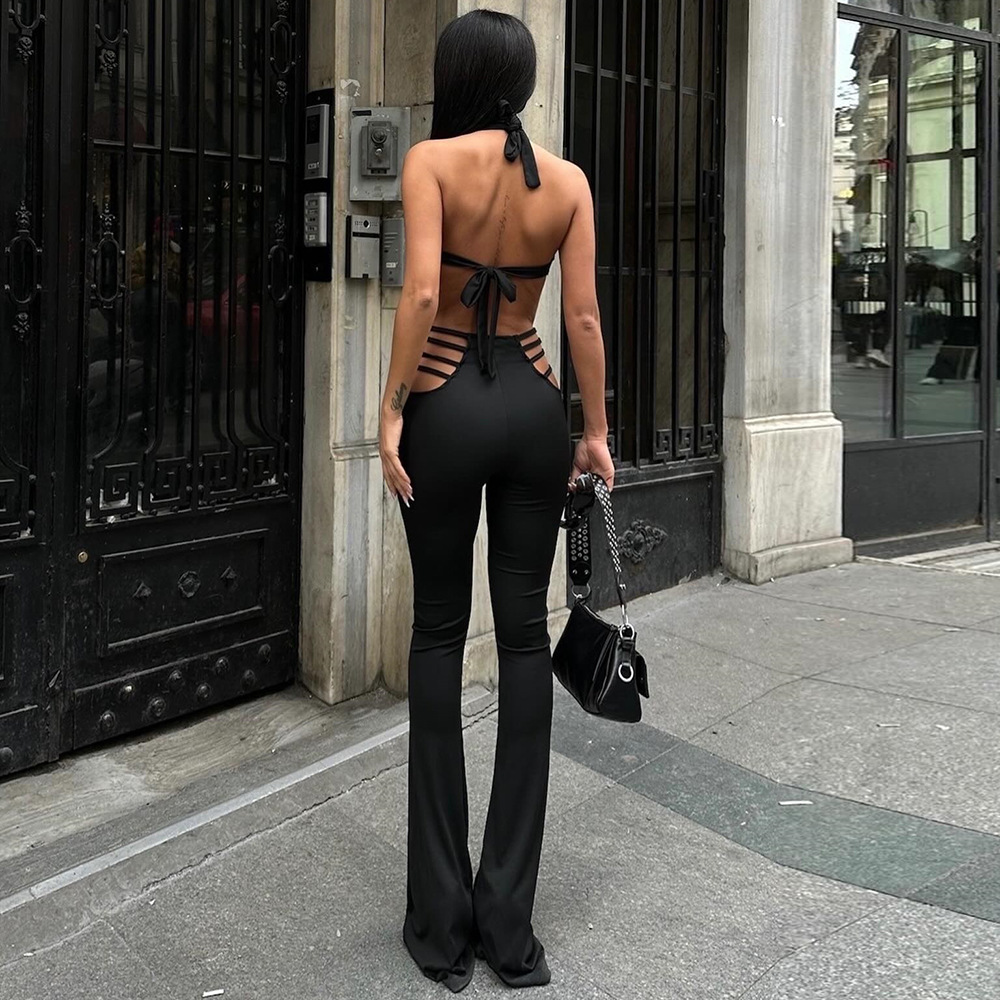 Summer megaphone sleevless, overall, backless, European style