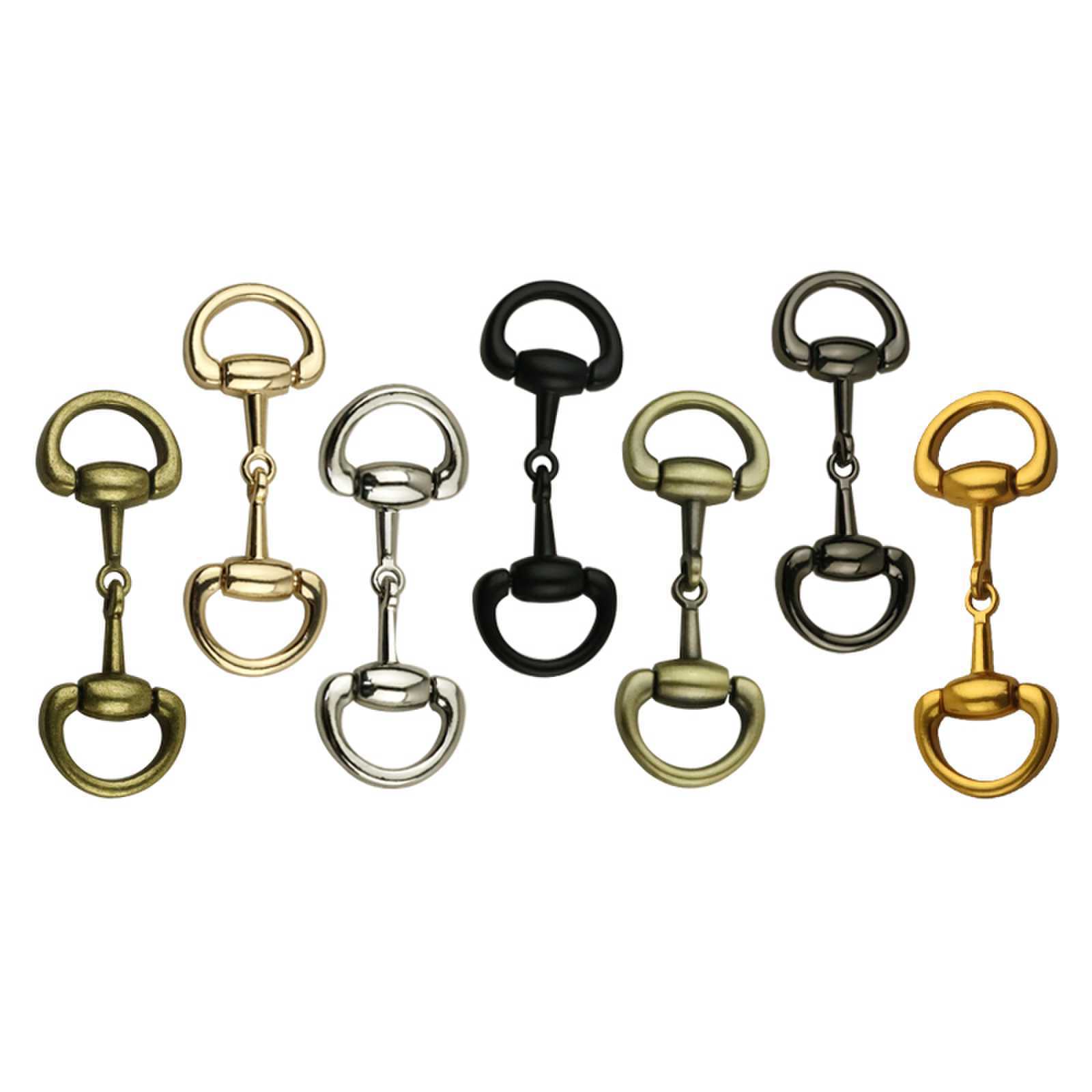 Hebillas metálicas al por mayor en stock, hebillas decorativas para bolsos, zapatos, sombreros y cinturones de mujer, accesorios de ferretería.