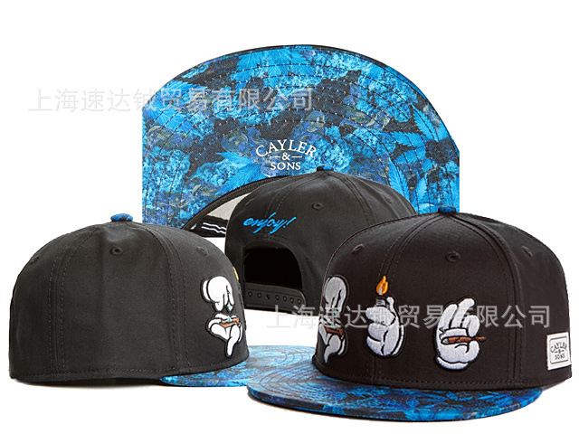 Mayorista comercio exterior sombrero plano sombrero ajuste sombrero sombrero de automóvil sombrero de moda americana sombrero de sol sombrero de sol