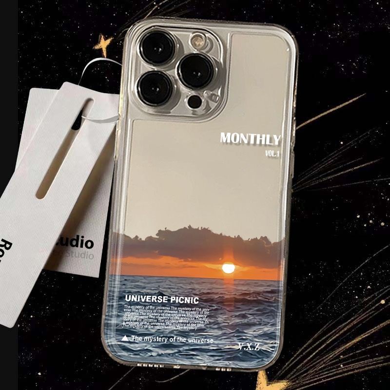 Cover protettiva per iphone con design alba sul mare_voghion.com