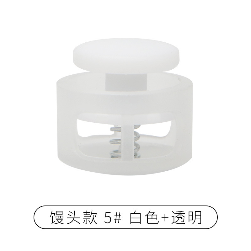 Rebecca primavera hebilla de plástico solo agujero ajuste botón campana tapa doble agujero hebilla de cuerda redonda negro cerdo hebilla de la nariz