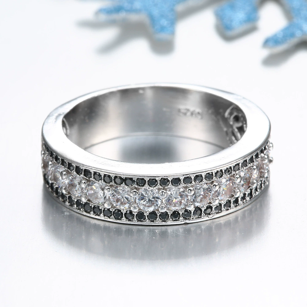 Copper stone inlay, zirconium, ring for men and women, Amazon, European style, wholesale