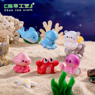 Cross-border New Micro-landscape Creative Seal Penguin Aquarium Landscaping DIY Jewelry Accessories Resin Small Ornaments