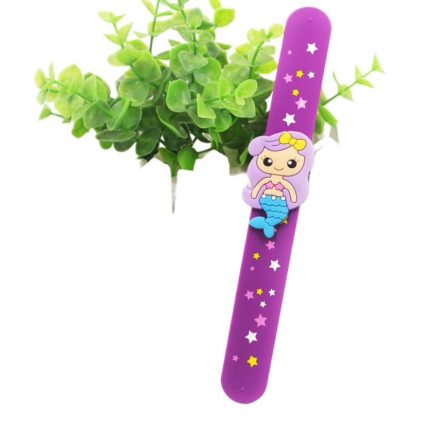 Amazon Mermaid Snap Ring Star Silicone Pat Bracelet Party Activity Wristband Children's Toy Bracelet