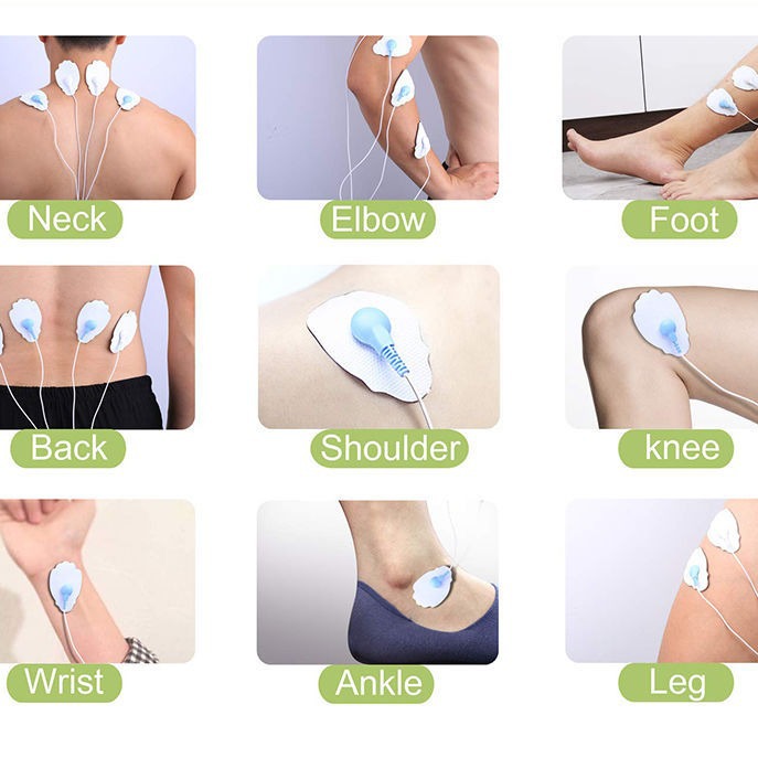 Masajeador multifuncional portátil Meridian con pantalla azul y doble salida de pulso, venta al por mayor