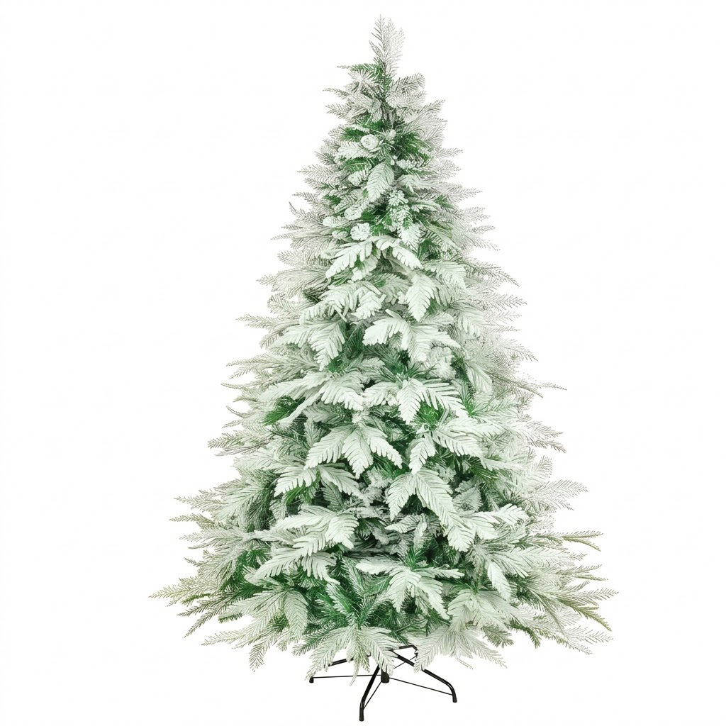 Explosión de árbol de Navidad 1.8-2.4m multi-tamaño flocado árbol de Navidad en el hogar centro comercial hermosa decoración de vacaciones