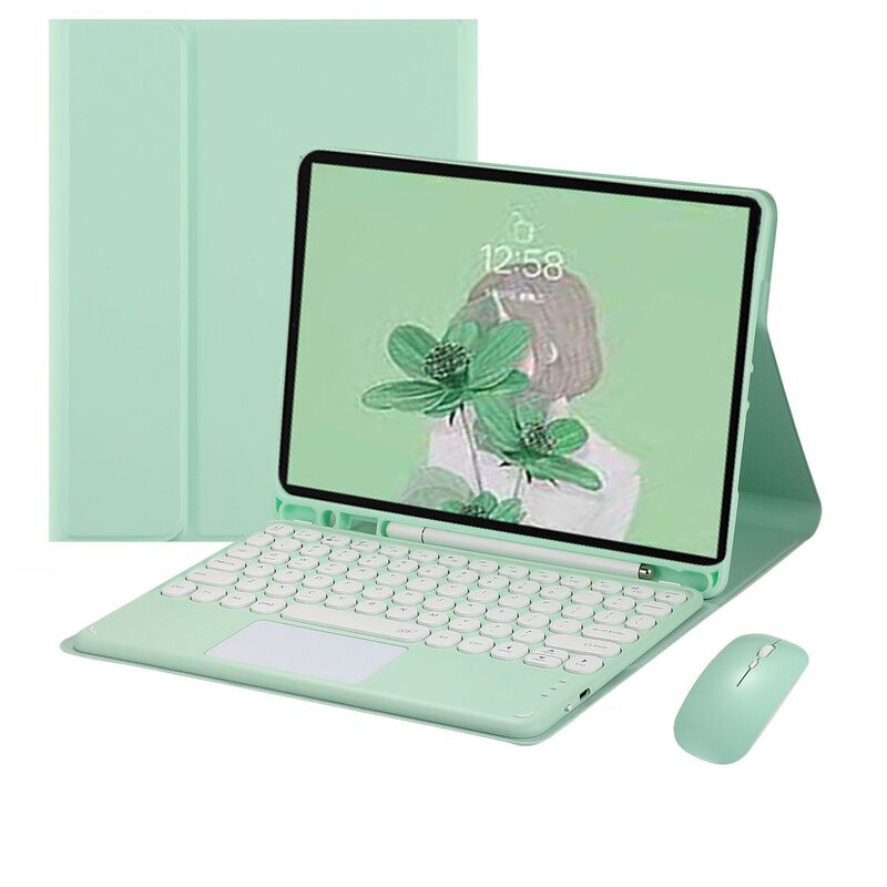 For 2021pro11 Bluetooth Keyboard Protective Case 10.2 Touchpad 8 with Pen Slot air4 Flat 10.9 Leather Case For 2021pro11 Bluetooth Keyboard Protective Case 10.2 Touchpad 8 with Pen Slot air4 Flat 10.9 Leather Case