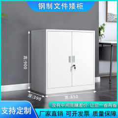 オフィス鋼製ファイルキャビネット低キャビネット家庭用多格ロッカー単節ファイルキャビネット机下収納キャビネット