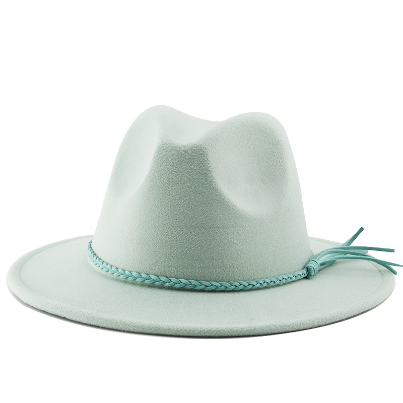 Klassischer Prairie Unisex Jazzhut Mit Wildlederquaste_voghion.com