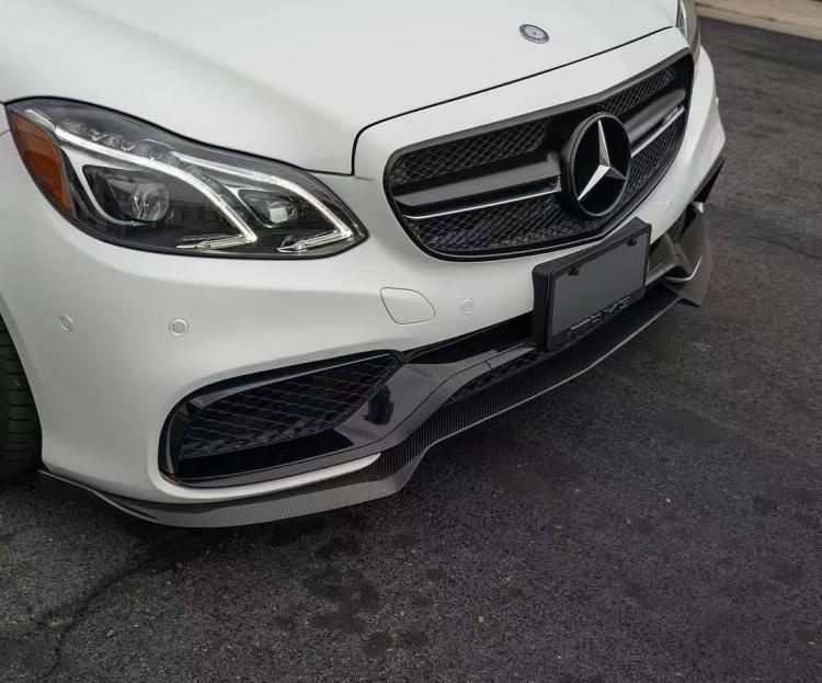 Suitable for Mercedes-Benz E-Class W212 Modification to E63 Front and Rear Bumpers, Carbon Fiber Front Lip, Side Skirts, Rear Lip, Rear Wing, and Hood