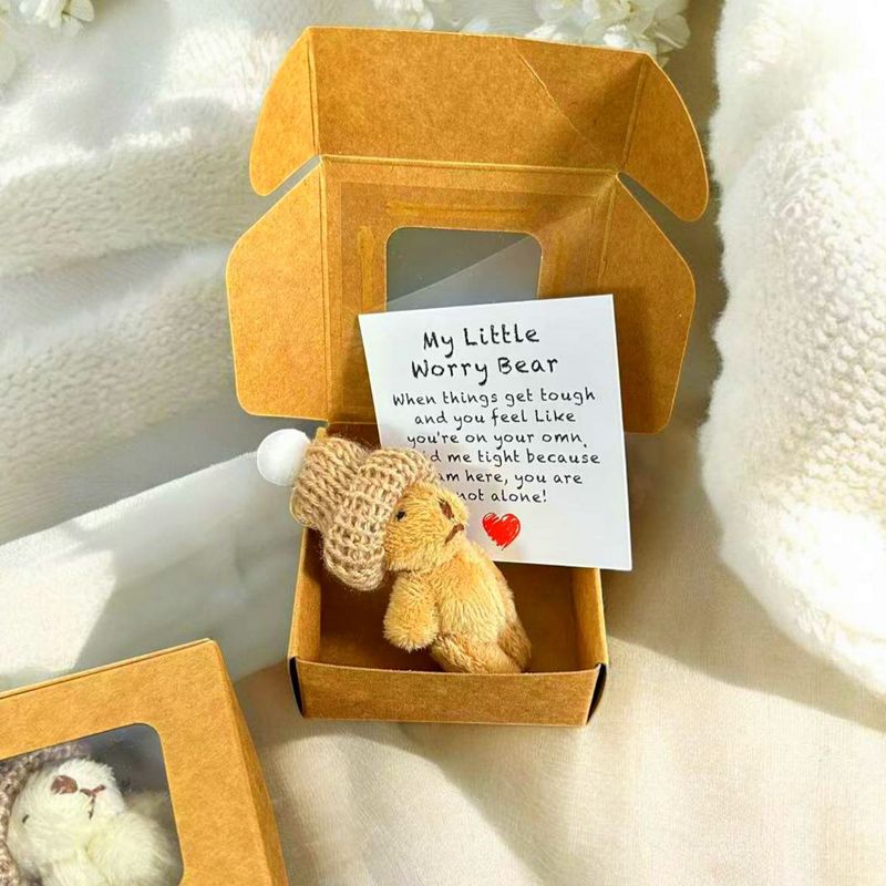 Teddy Bear in a Box ぬいぐるみ ミニベア ミニポケットハグベア、アマゾンクロスボーダー|undefined