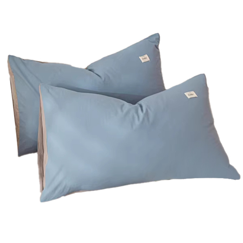 Un par de fundas de almohada de algodón, fundas de núcleo de almohada para el hogar para adultos, fundas de almohada para niños, fundas de revestimiento de núcleo de almohada, fundas de almohada simples individuales