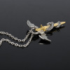 Fashionable golden sword, metal necklace, wish, European style, pterosaur