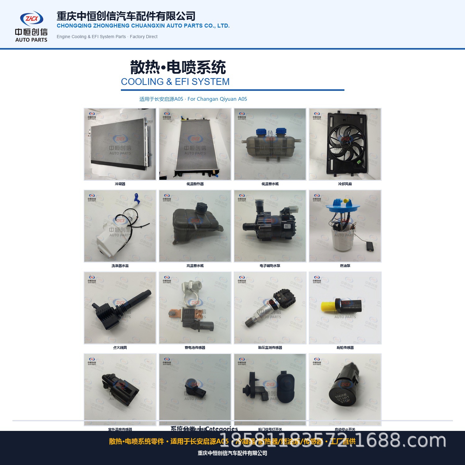 Suitable for Changan Qiyuan A05 Yida exterior rearview mirror assembly (composite part)