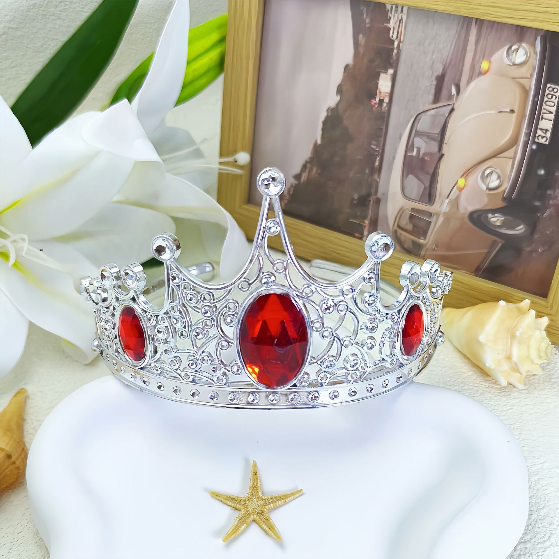 Diadema de corona para niños, accesorios para el cabello de princesa y reina, disfraz para fiestas, actuaciones y bailes, listo para la venta.