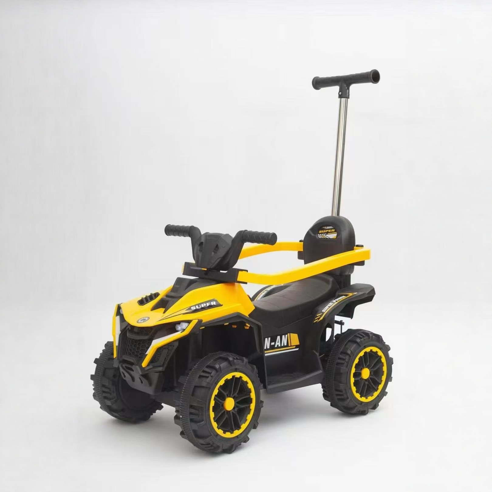 Trolley de niños, patineta infantil empujada con mano, coche de niños con empuje, baranda de protección, exportación de juguetes para niños