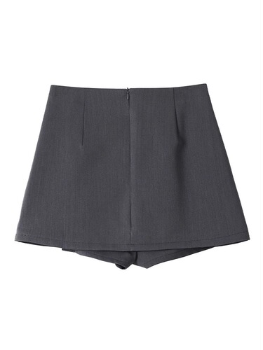 Split high waist skirt with a feeling of A-style women's side suit and short skirt, fashionable and slimming character design, hip, spring and summer new style