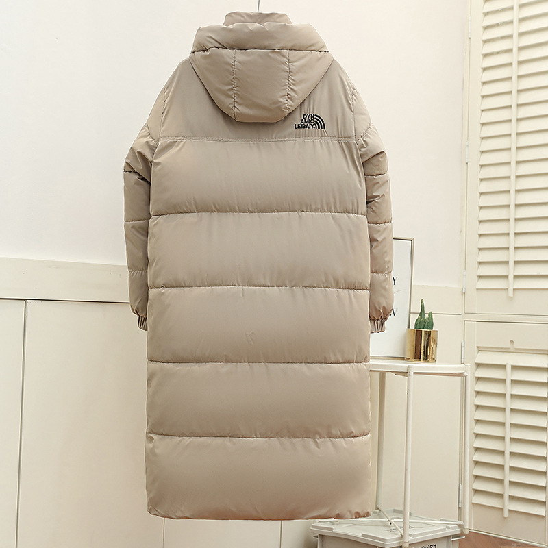 Women's Winter Coat Thickened Cotton Hooded Long Warm Jacket_voghion.com