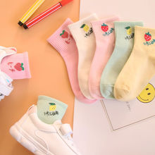 襪子批發地攤貨源工廠兒童秋季女童淺口吸汗學生寶寶糖果色中筒襪