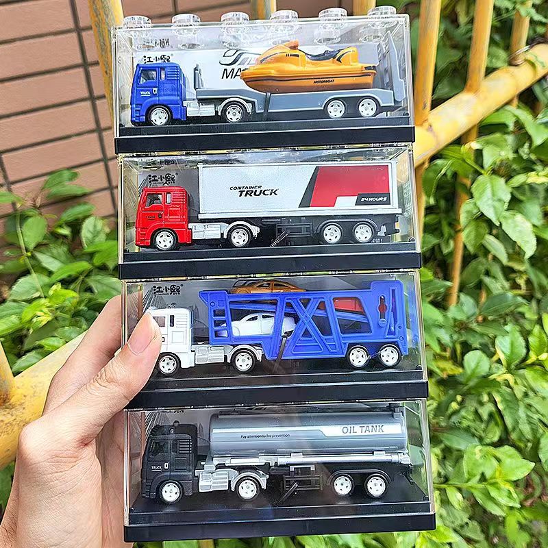 Jiang Xiaoxi Hejin big truck children's toy semi-trailer truck boy simulation container model train batch