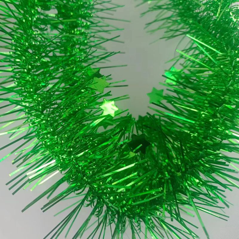 Comercio exterior transfronterizo decoración de Navidad pequeña de cinco estrellas dragón cinta madder Festival Fiesta decoración barra de color fabricante