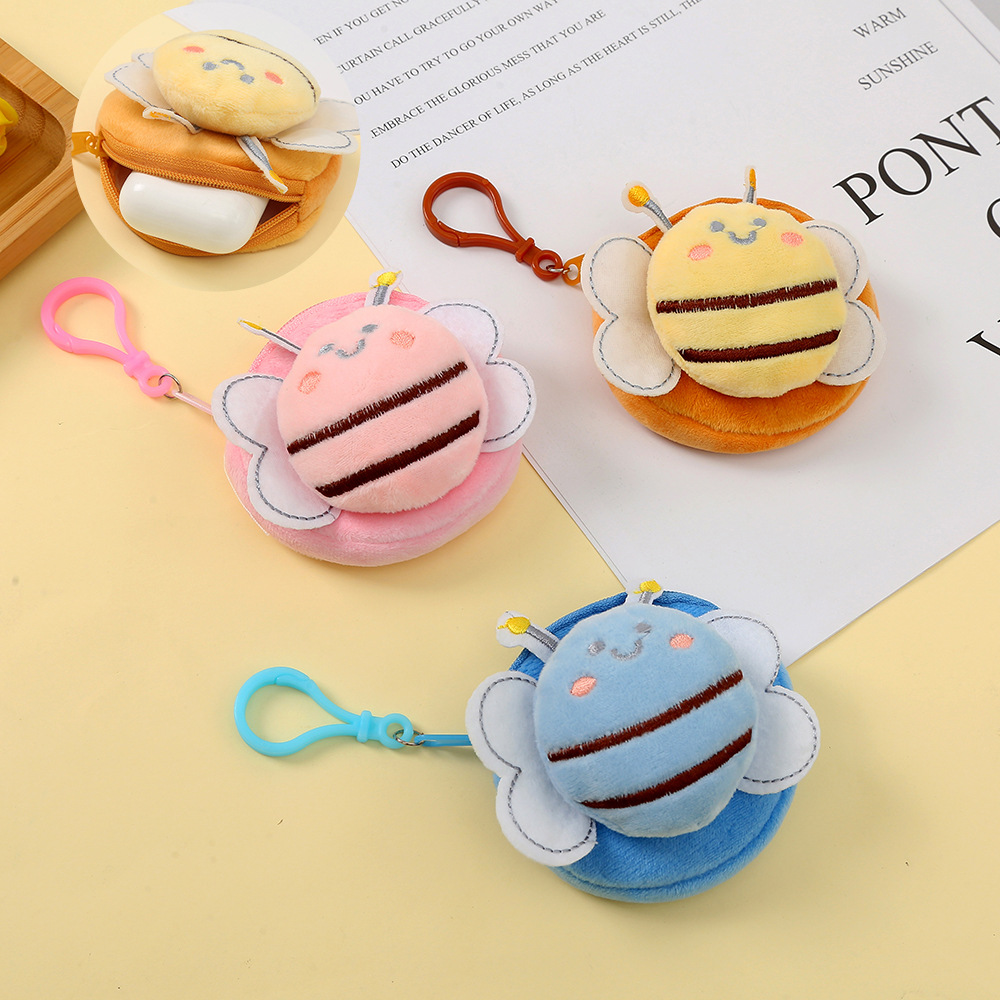 Women's Bee Plush Zipper Coin Purses display picture 1