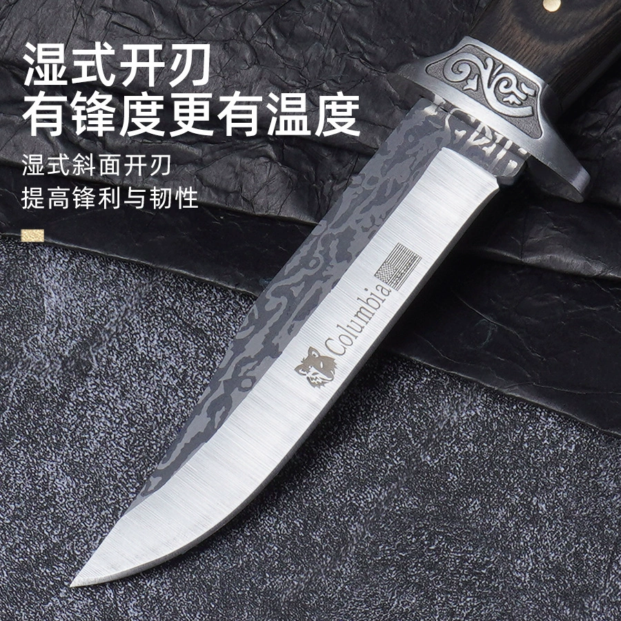 Pocket Knife (Black Wolf) Travel Handheld Sharp Blade, Camping & Home Utility