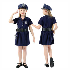 Children's clothing stage performance for boys and girls, police costumes for children, kindergarten girls' performance costumes