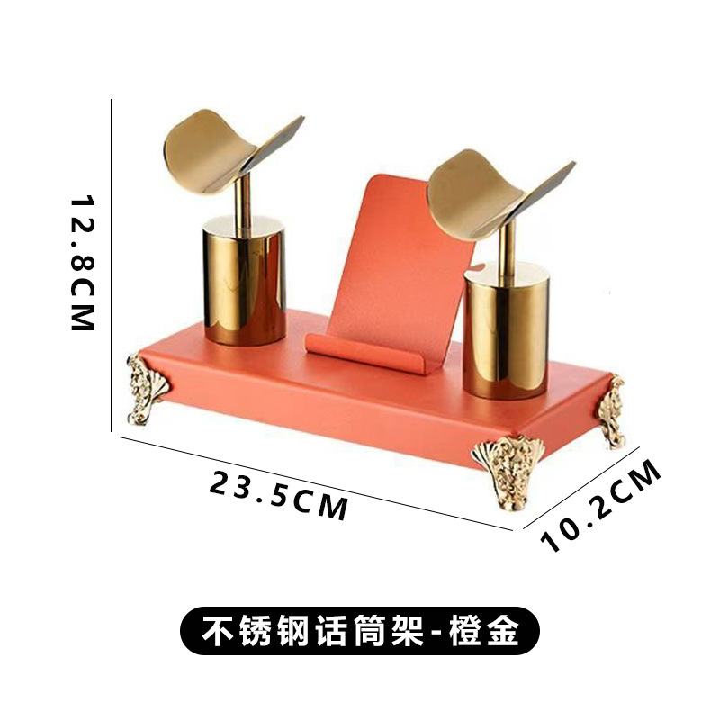 Estante de micrófono de acero inoxidable - oro naranja