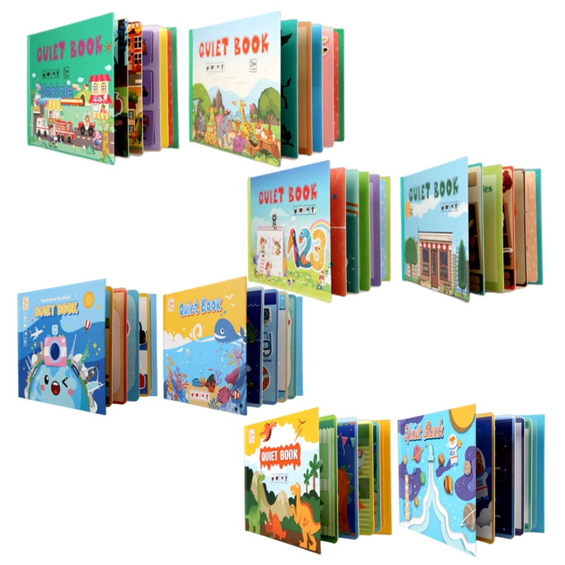 Детская познавательная книга с наклейками Montessori, игрушка, раннее образование, обучение, грамотность