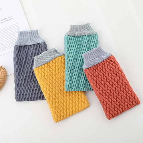 New style quilted three-dimensional bath towel, coarse sand bath towel, thickened mud bath towel, massage back towel wholesale manufacturer