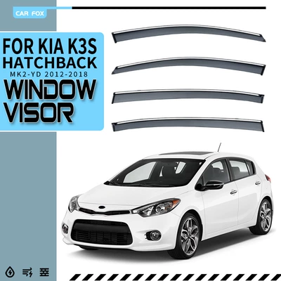 Suitable for KIA K3S hatchback three-compartment rain shield KIA K3 Window visor
