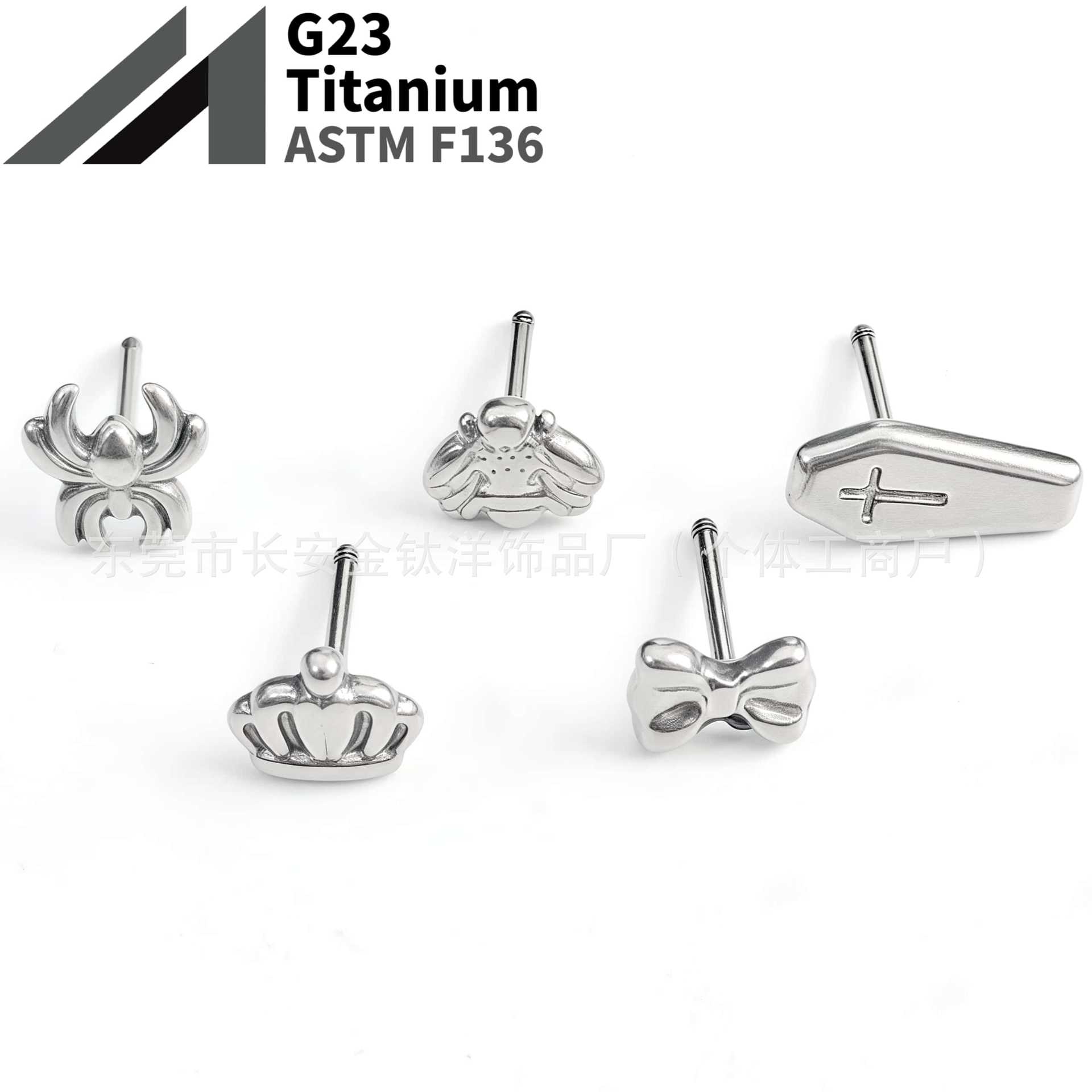 16G labret stud size and finish detail