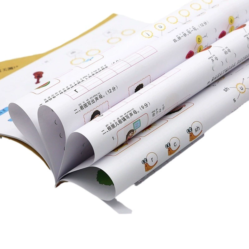 8-объемный детский сад, спринт, 100-точечный пиньинь, тетрадь по математике, Дошкольная тестовая бумага, упражнения