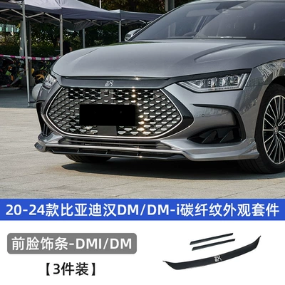 EV Modified Appearance Blackening Decorative – Automobile anti-insect net - 20-24-han-carbon-fiber-pattern-appearance-kit-dmidm-front-face-trim