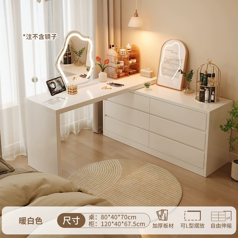 Escritorio de esquina dormitorio simple moderno 2024 nuevo armario de maquillaje escritorio de esquina dormitorio escritorio de computadora