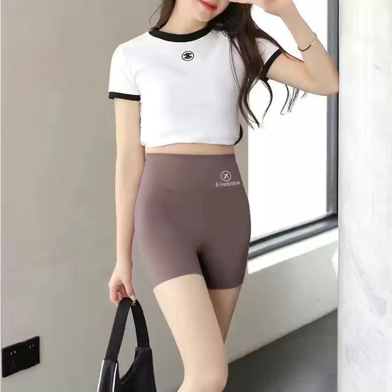 防走光打底瑜伽鲨鱼裤安全裤女外穿夏收腹提臀冰丝三五分短裤批发|undefined