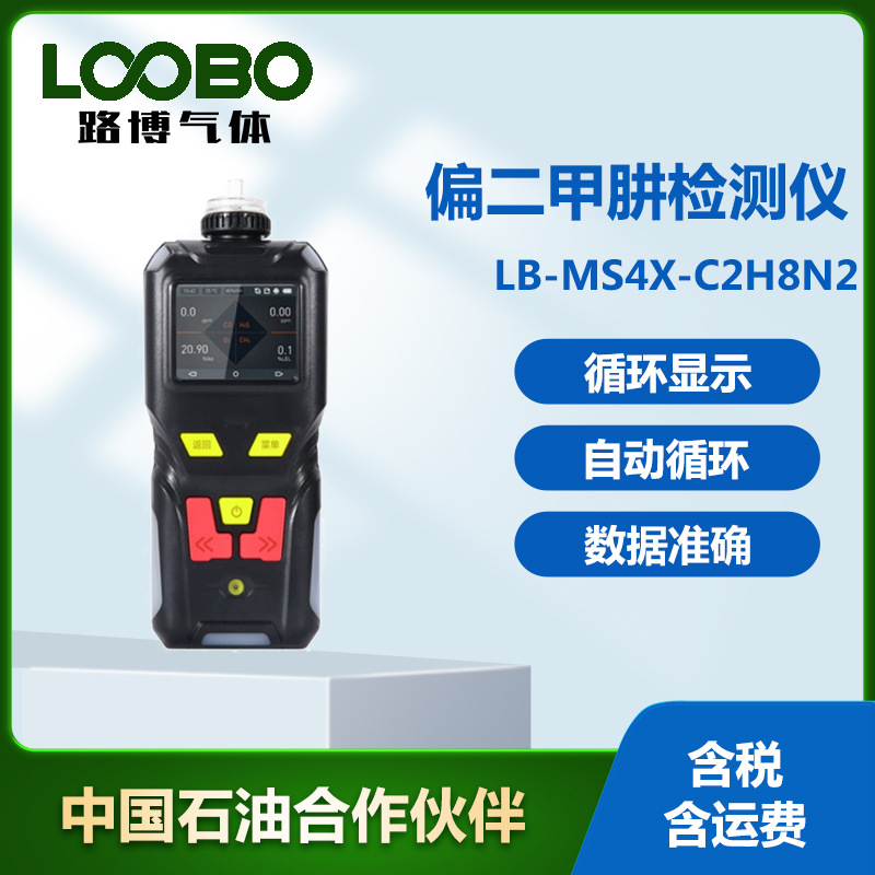 路博偏二甲肼检测仪快速检测大容量数据存储便携式泵吸式检测仪